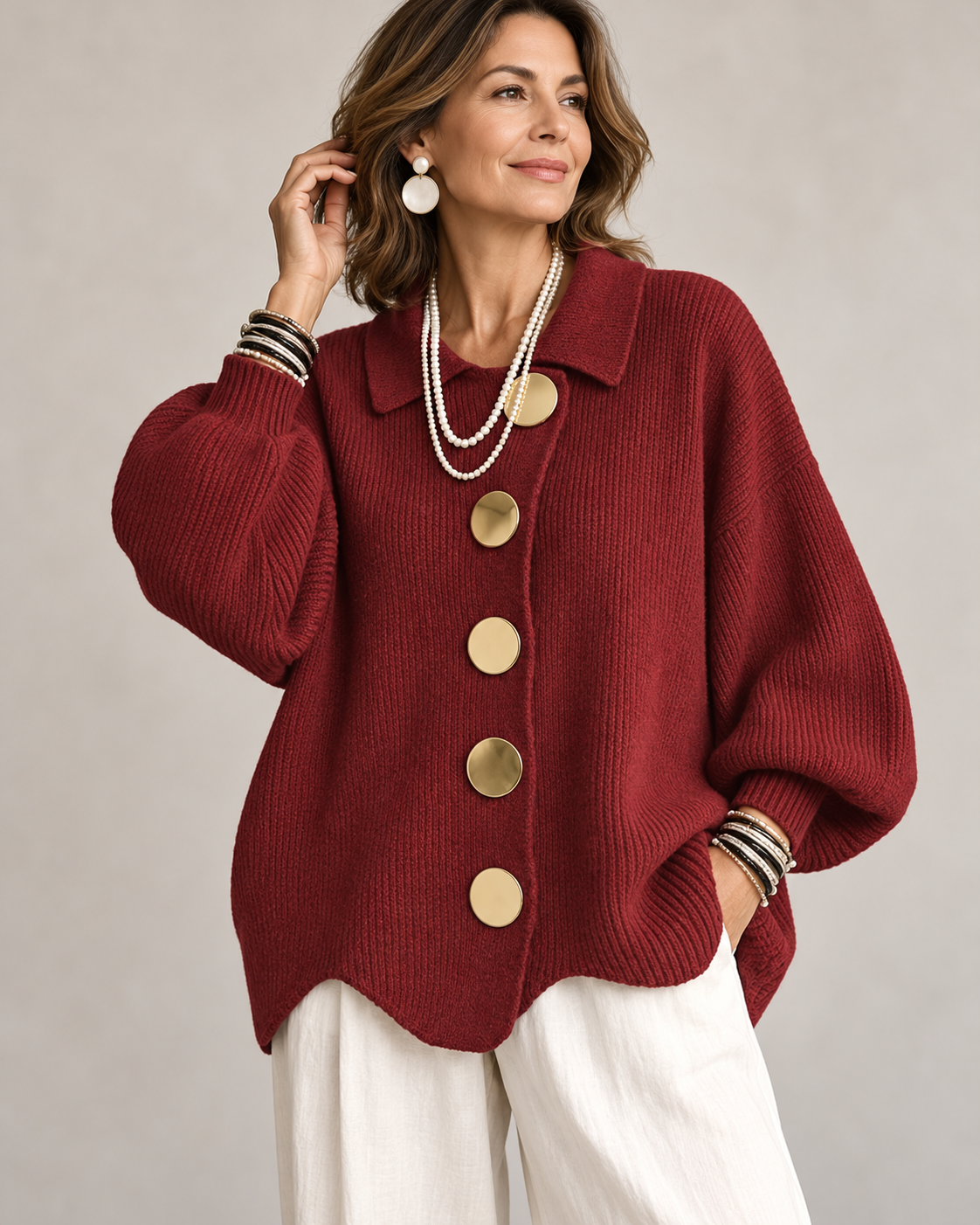 MARLIES vest Rood