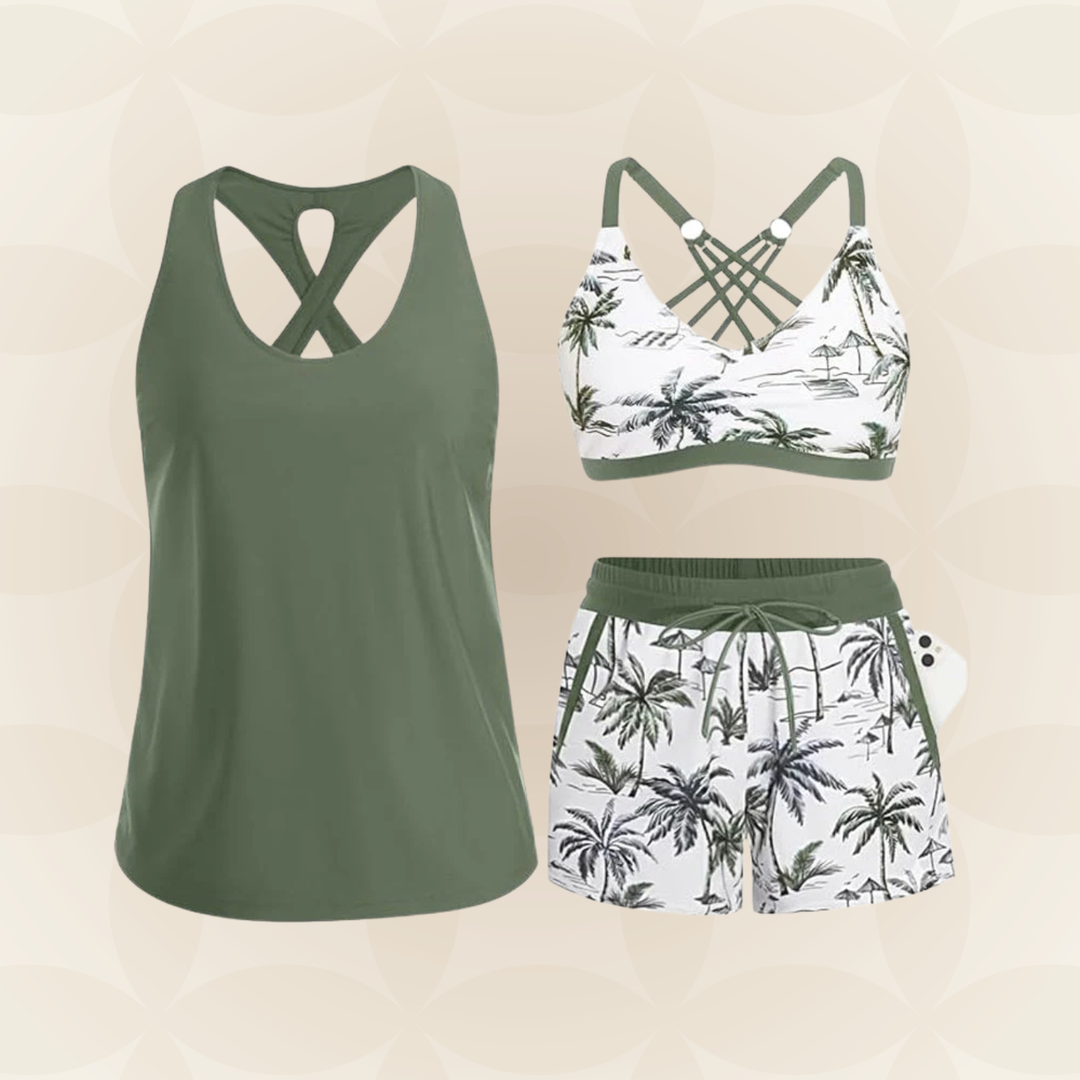 Rosalie | Badmode set met koordsluiting en ademend materiaal