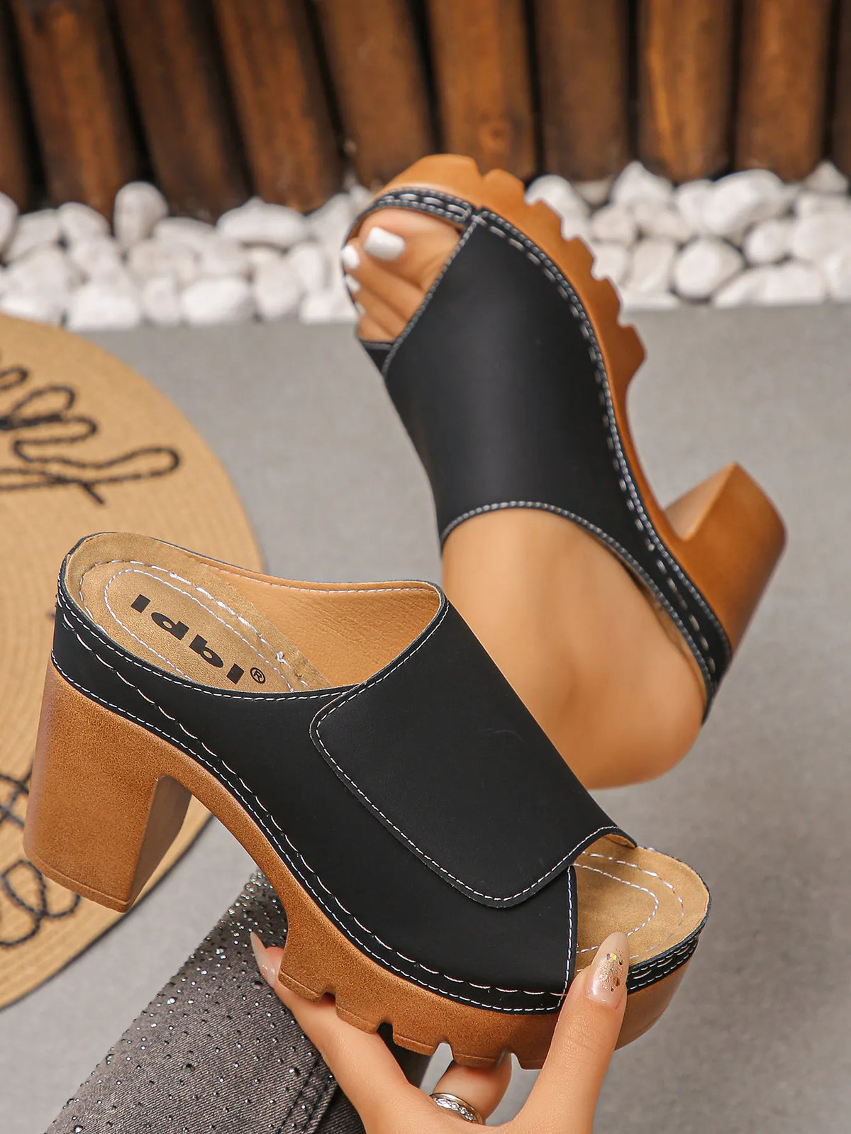 Hilde | Sandalen met hoge hak en open tenen
