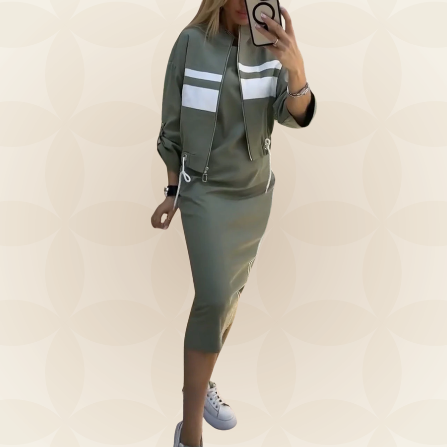 Nova | Casual sportieve set met jurk en jasje