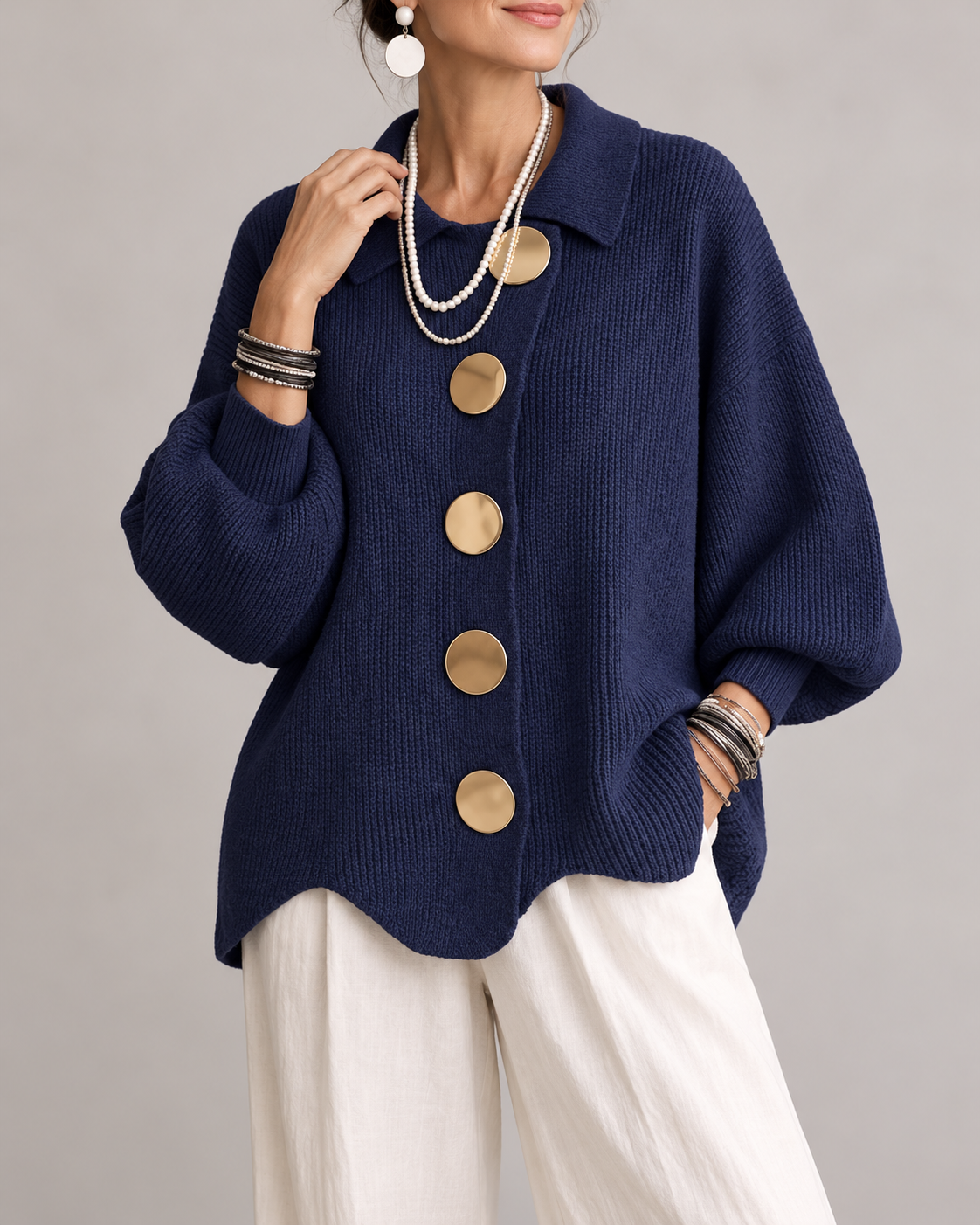 MARLIES vest Blauw