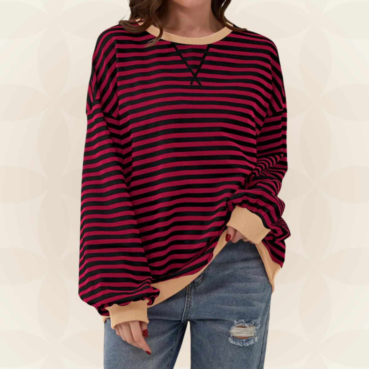Denise | Casual gestreepte trui