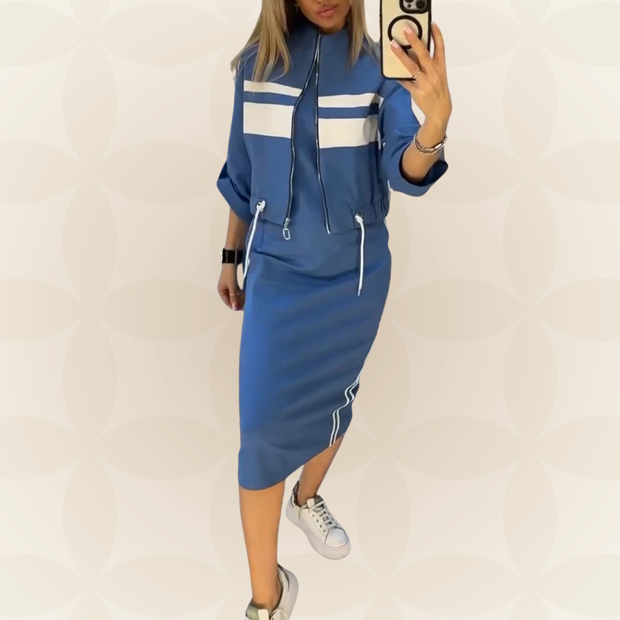 Nova | Casual sportieve set met jurk en jasje