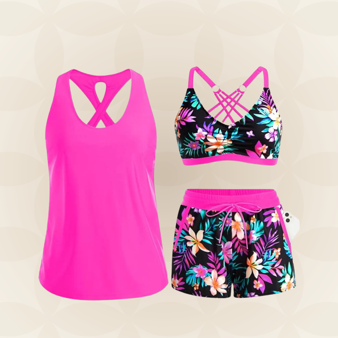Rosalie | Badmode set met koordsluiting en ademend materiaal