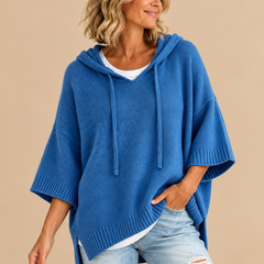 GEERTJE poncho Blauw