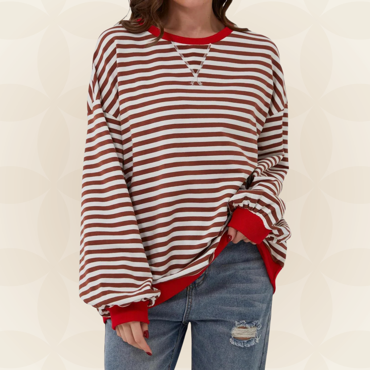 Denise | Casual gestreepte trui