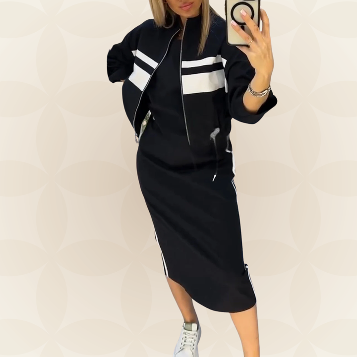 Nova | Casual sportieve set met jurk en jasje