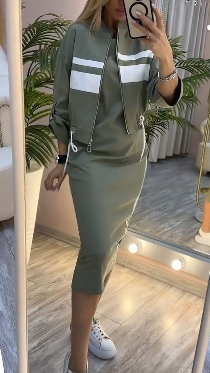 Nova | Casual sportieve set met jurk en jasje