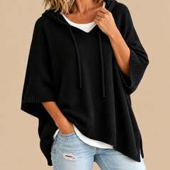 GEERTJE poncho Zwart