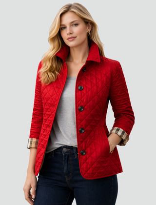 Annelies tussenseizoenjas rood