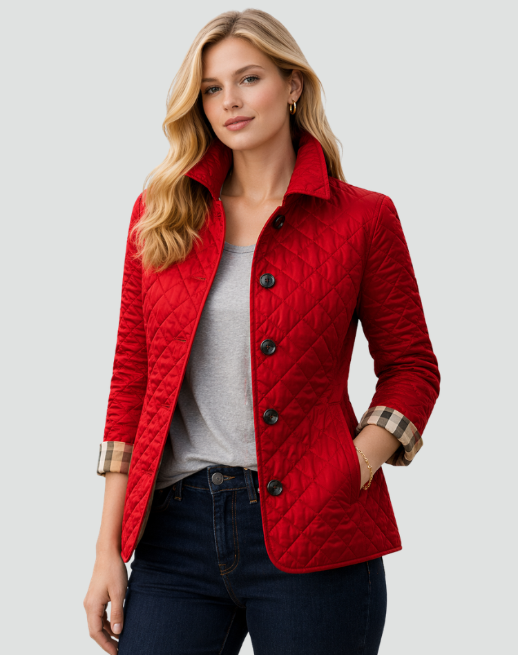 Annelies tussenseizoenjas rood