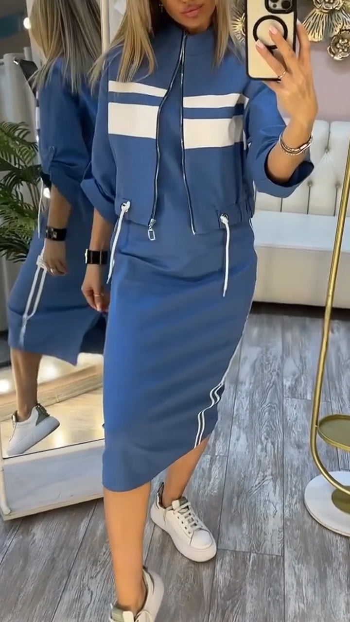 Nova | Casual sportieve set met jurk en jasje