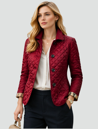 Annelies tussenseizoenjas donkerrood