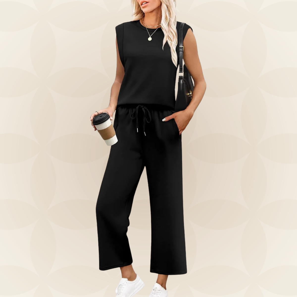 Anouk | Zachte tweedelige loungeset