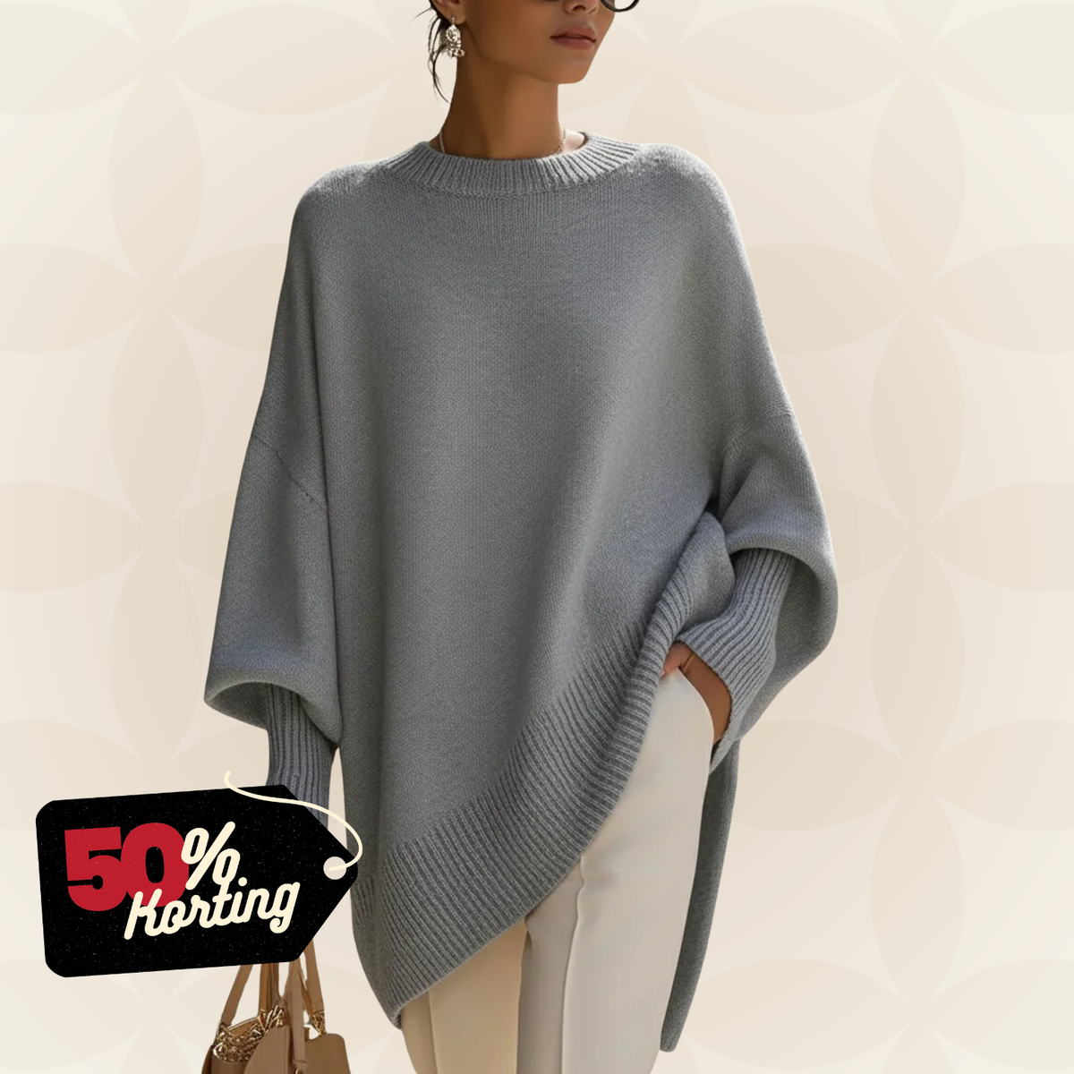 Loïs | Zachte oversized trui met nonchalante pasvorm