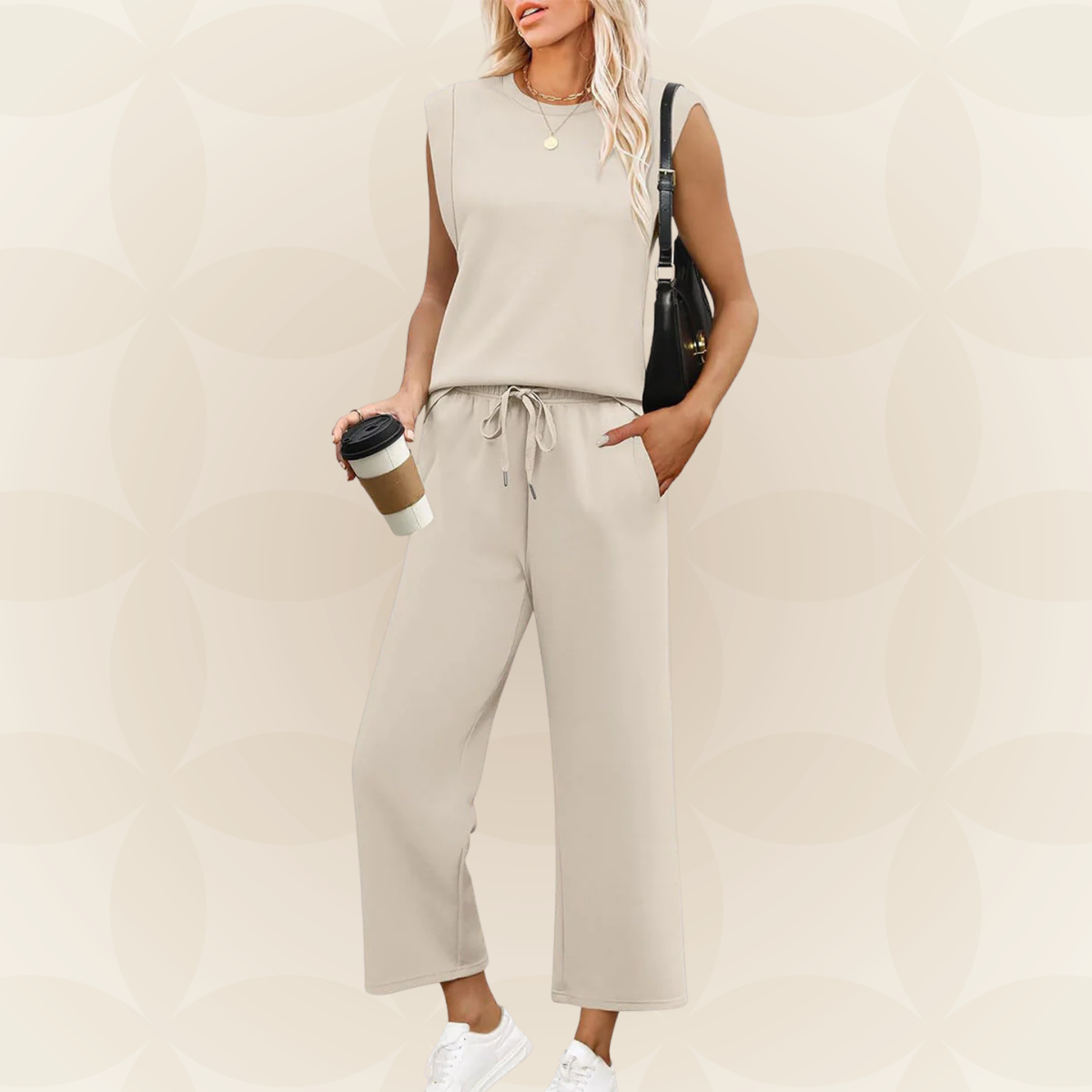 Anouk | Zachte tweedelige loungeset