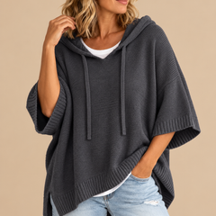 GEERTJE poncho Grijs