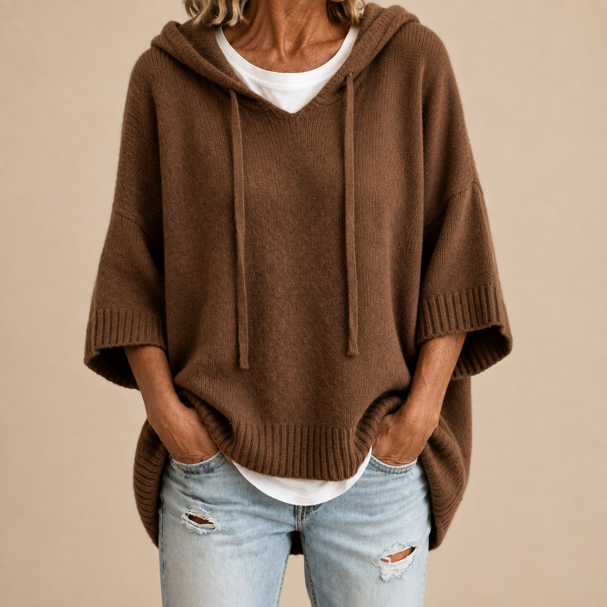 RIEK poncho Bruin