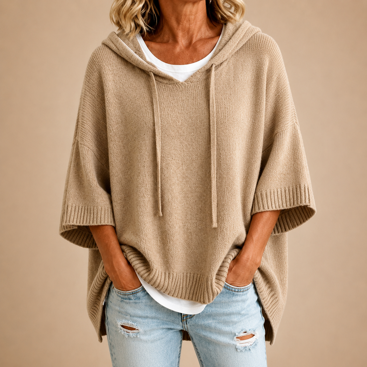 RIEK poncho Kaki