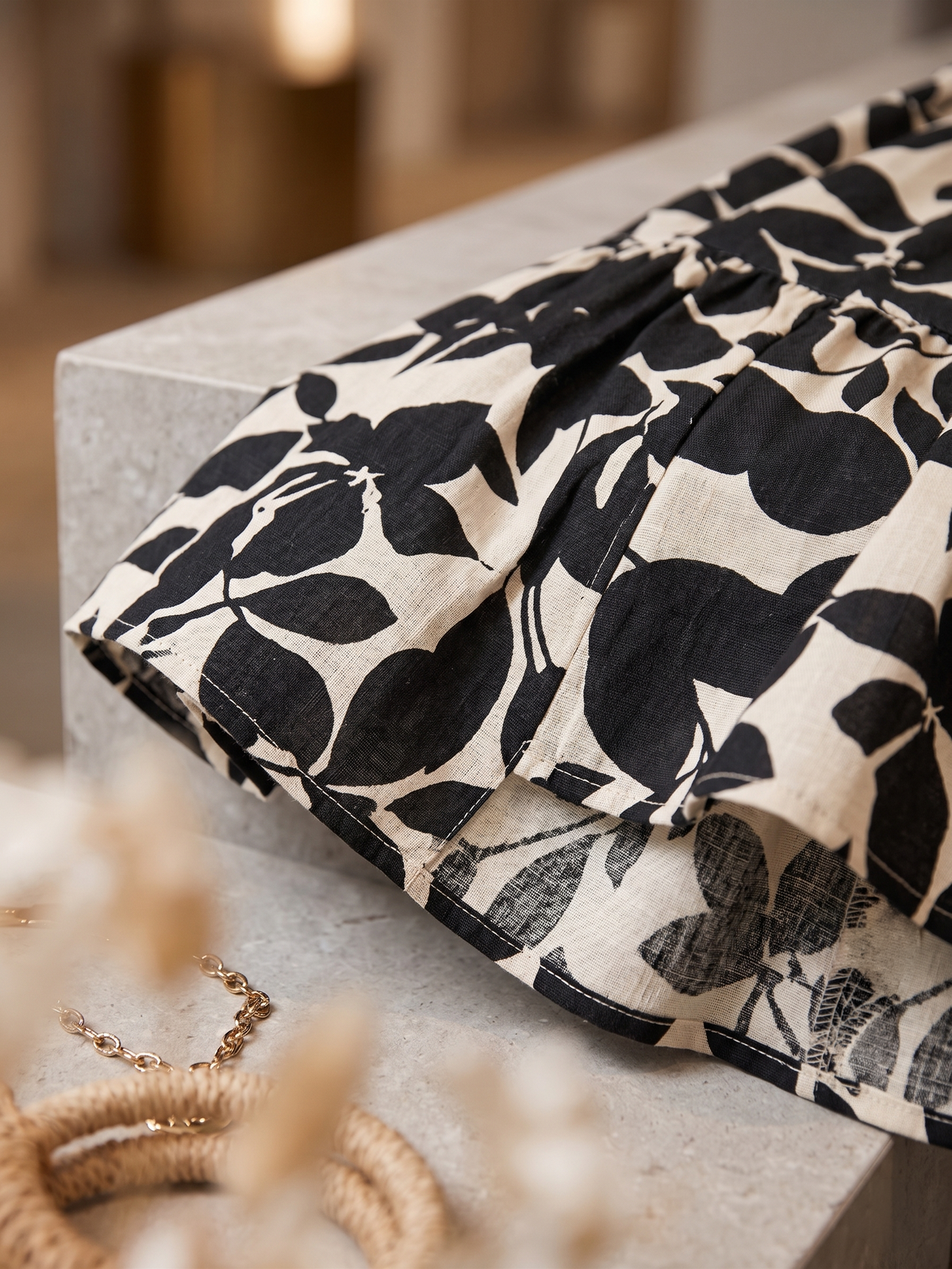 Hermien | Prachtige bloemen midi-jurk