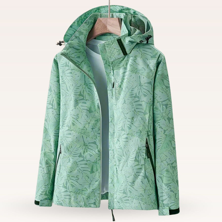Hanneke waterdichte herfstjas groen
