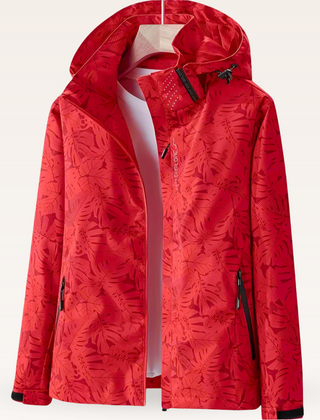 Hanneke waterdichte herfstjas rood