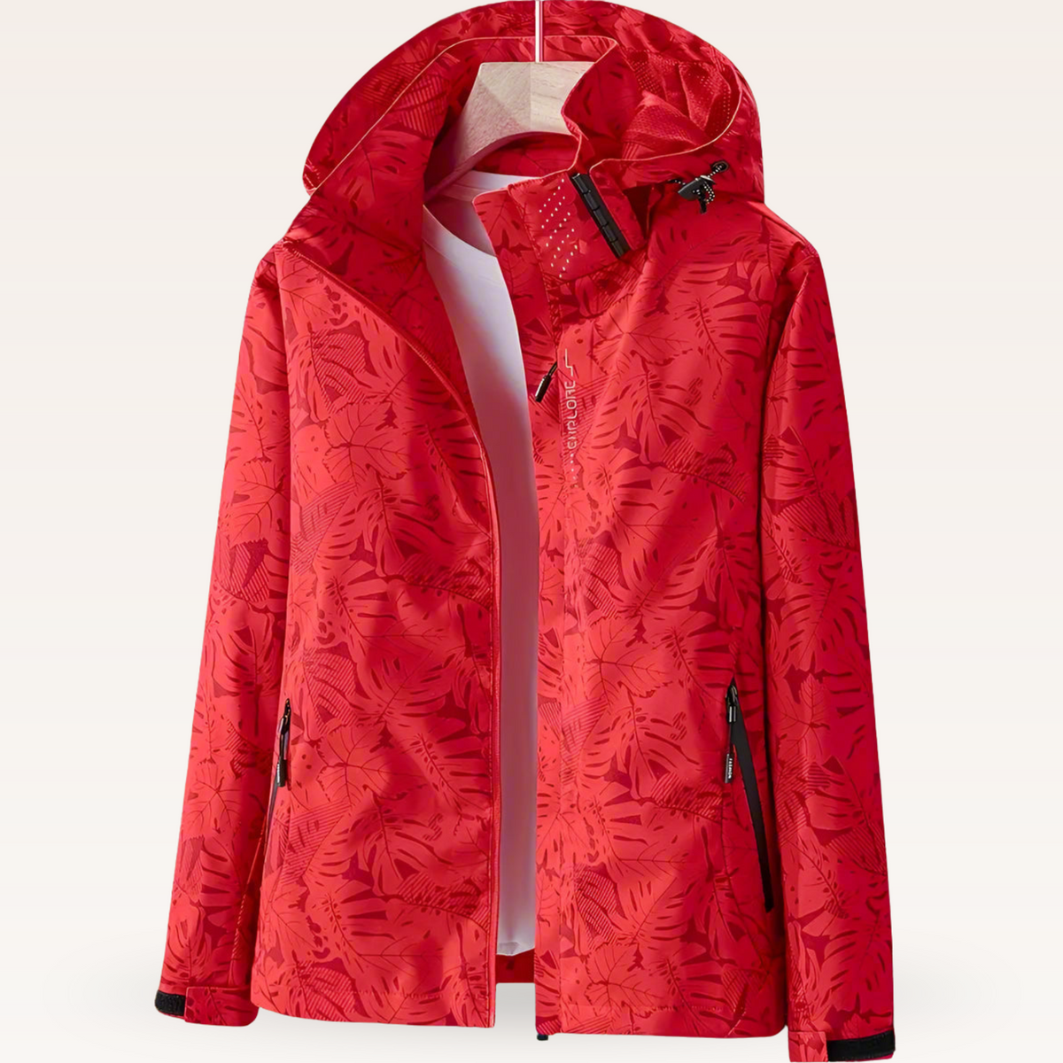 Hanneke waterdichte herfstjas rood