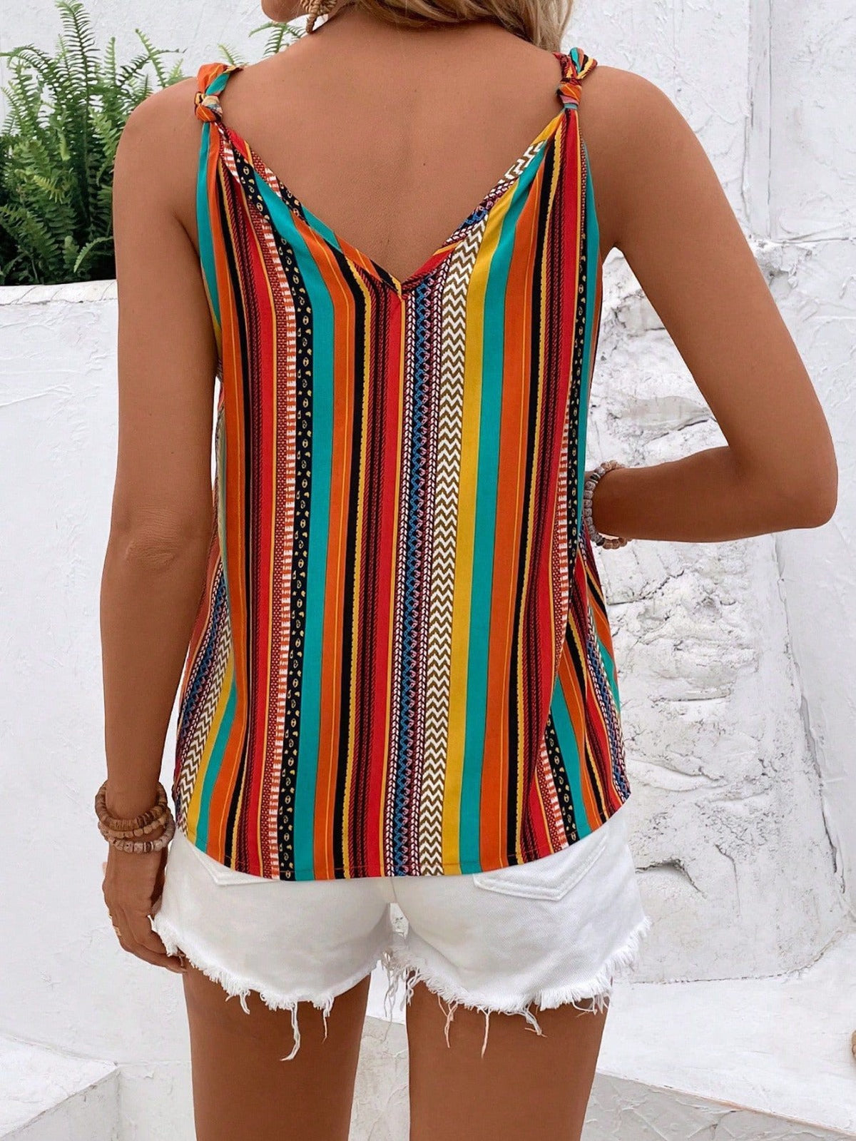 Marloes | Blouse met kleurrijke strepen