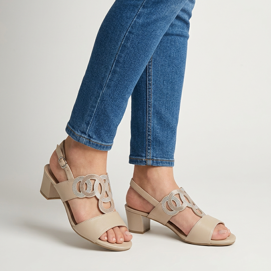 Anouk sandalen beige