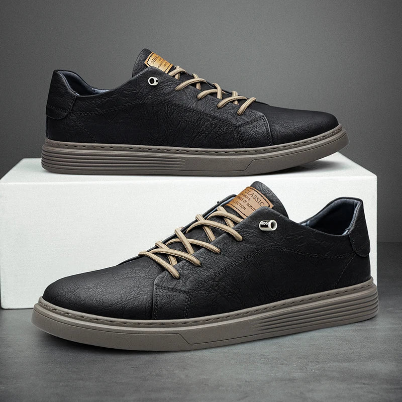 ARJAN | KLASSIEKE HEREN SNEAKERS MET VETERS