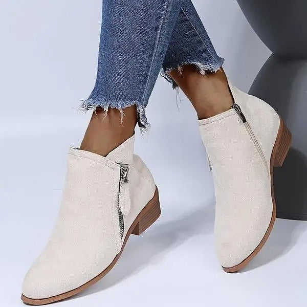 Celine | Trendy Suède Laarzen met Hak