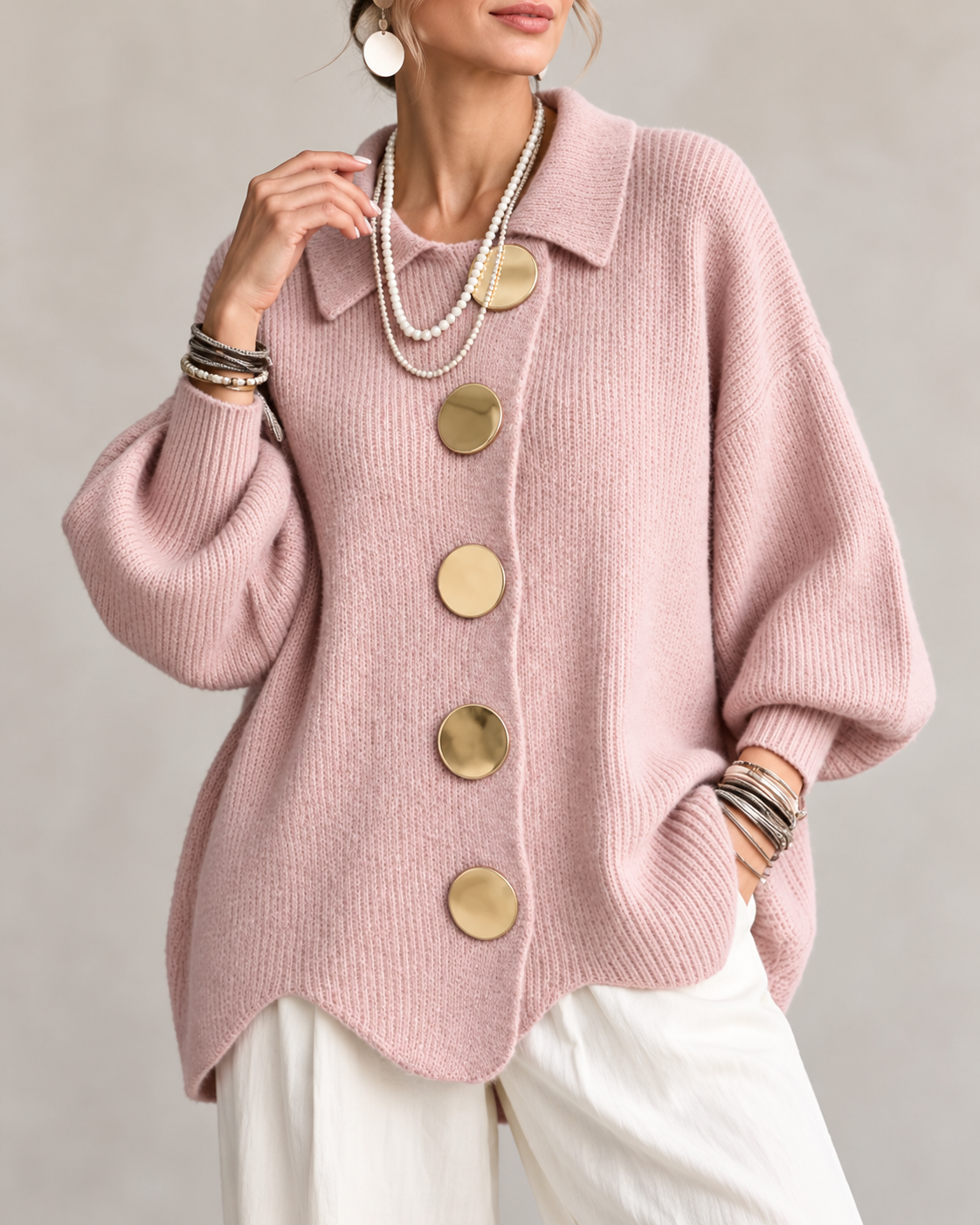 MARLIES vest Roze