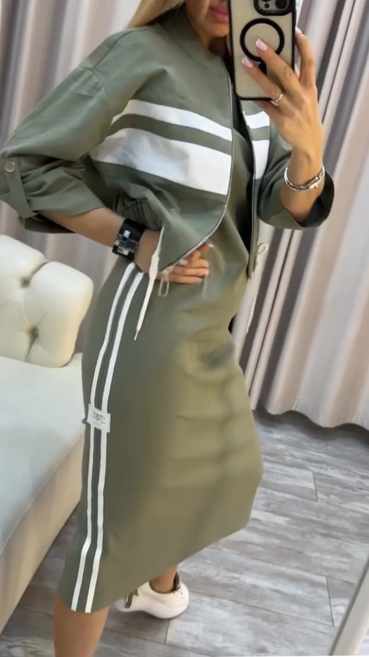 Nova | Casual sportieve set met jurk en jasje