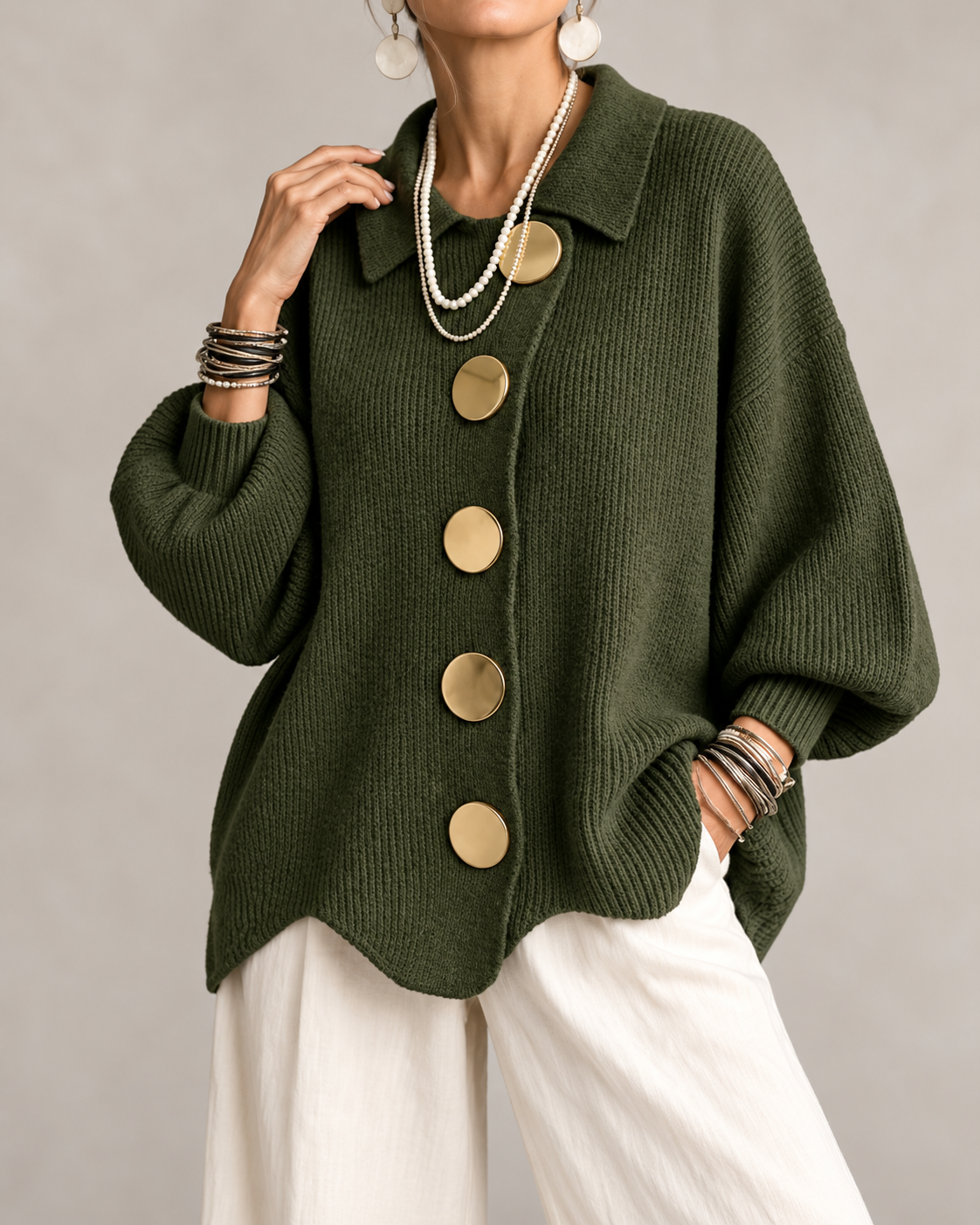 MARLIES vest Groen