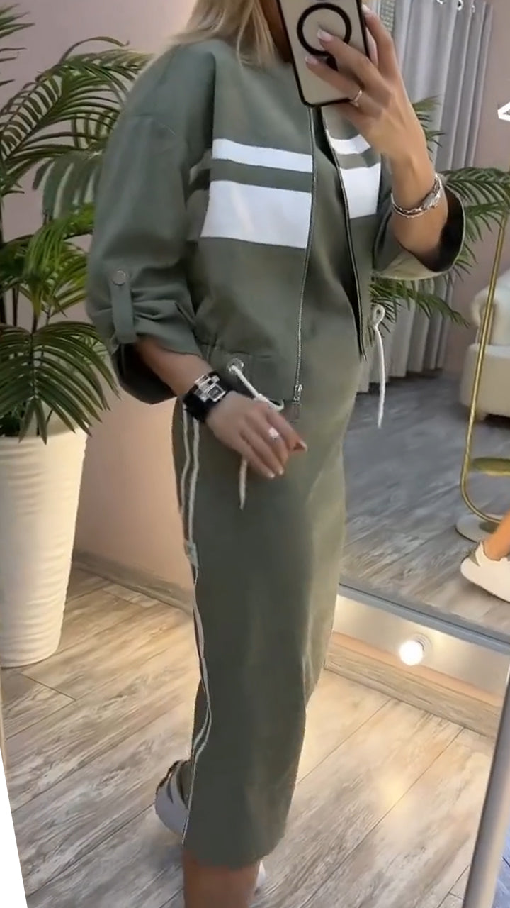 Nova | Casual sportieve set met jurk en jasje