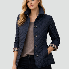 Annelies tussenseizoenjas blauw