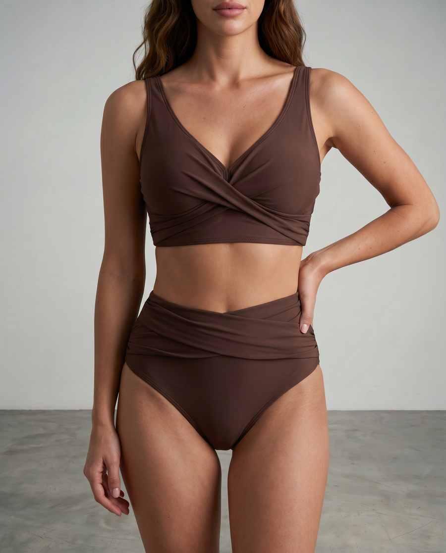 Anne | Flatterende overslag bikini met ondersteunende cups