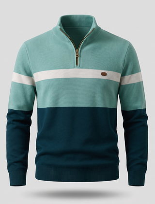 JASPER trui Groen-Navy