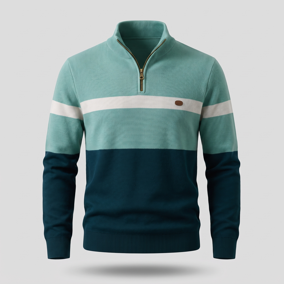 JASPER trui Groen-Navy