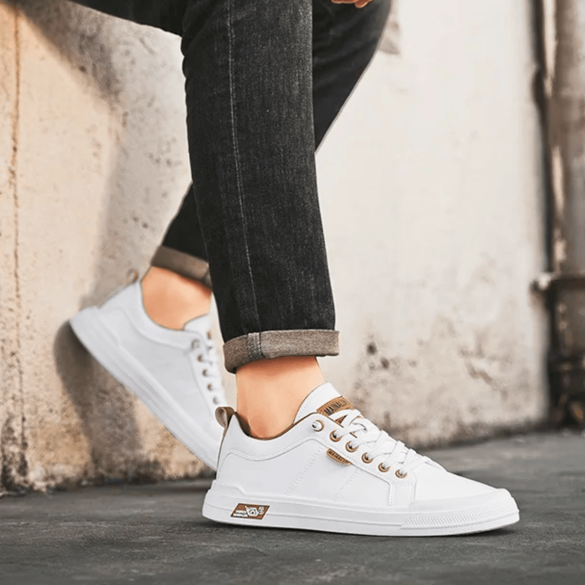 GERT | LAGE HEREN SNEAKERS MET GEVOERDE ZOOL