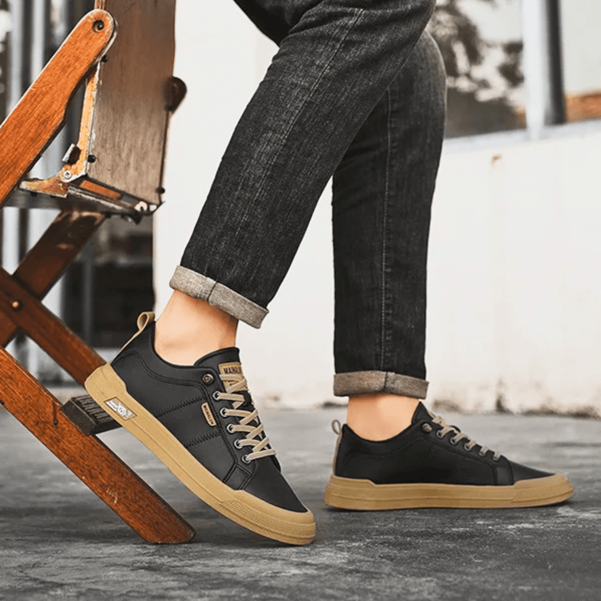 GERT | LAGE HEREN SNEAKERS MET GEVOERDE ZOOL