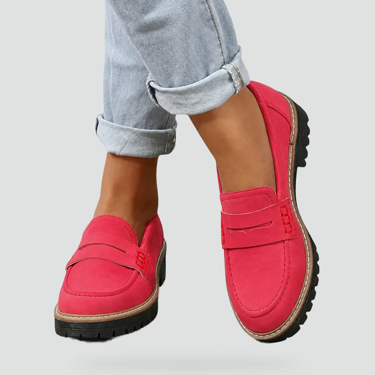 LIESBETH | COMFORTABELE LOAFERS MET DIKKE ZOOL