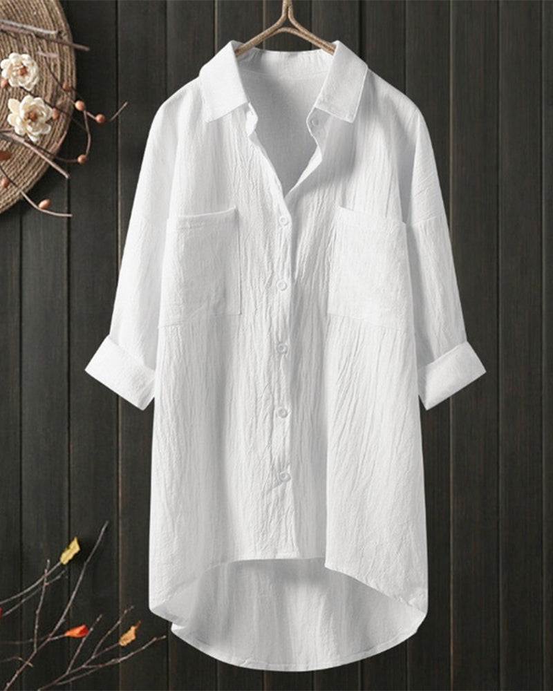 Lotte | Losvallende Blouse met Lange Mouwen