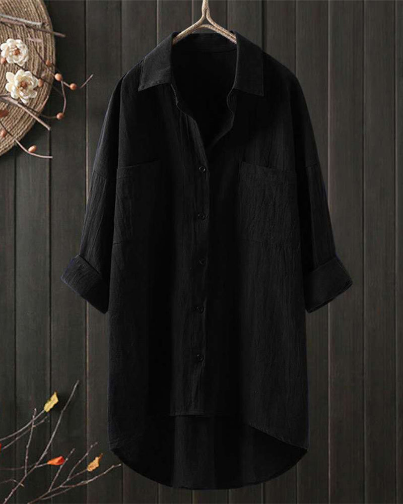 Lotte | Losvallende Blouse met Lange Mouwen