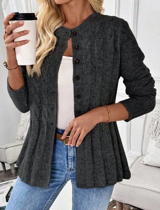 Marleen | Geribbeld Vest - Antraciet