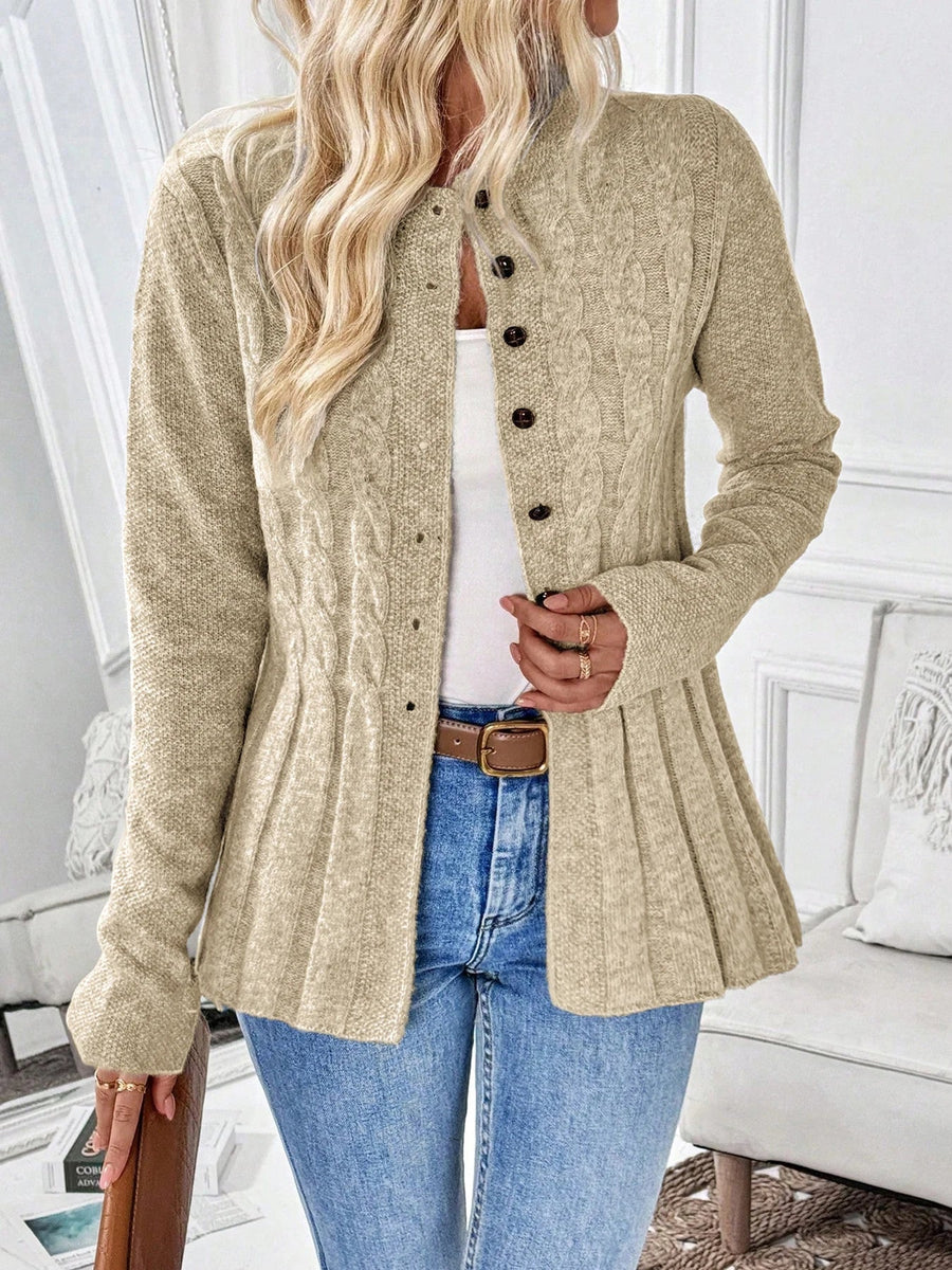 Marleen | Geribbeld Vest - Kaki