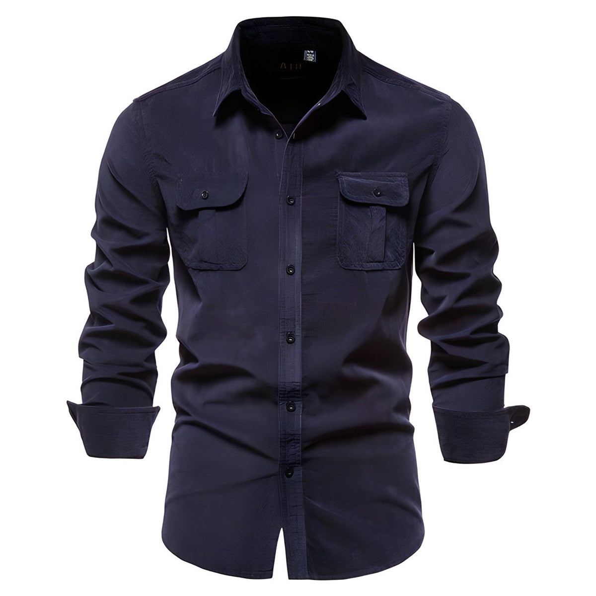 Milan | Casual Overhemd Voor Heren - Marineblauw