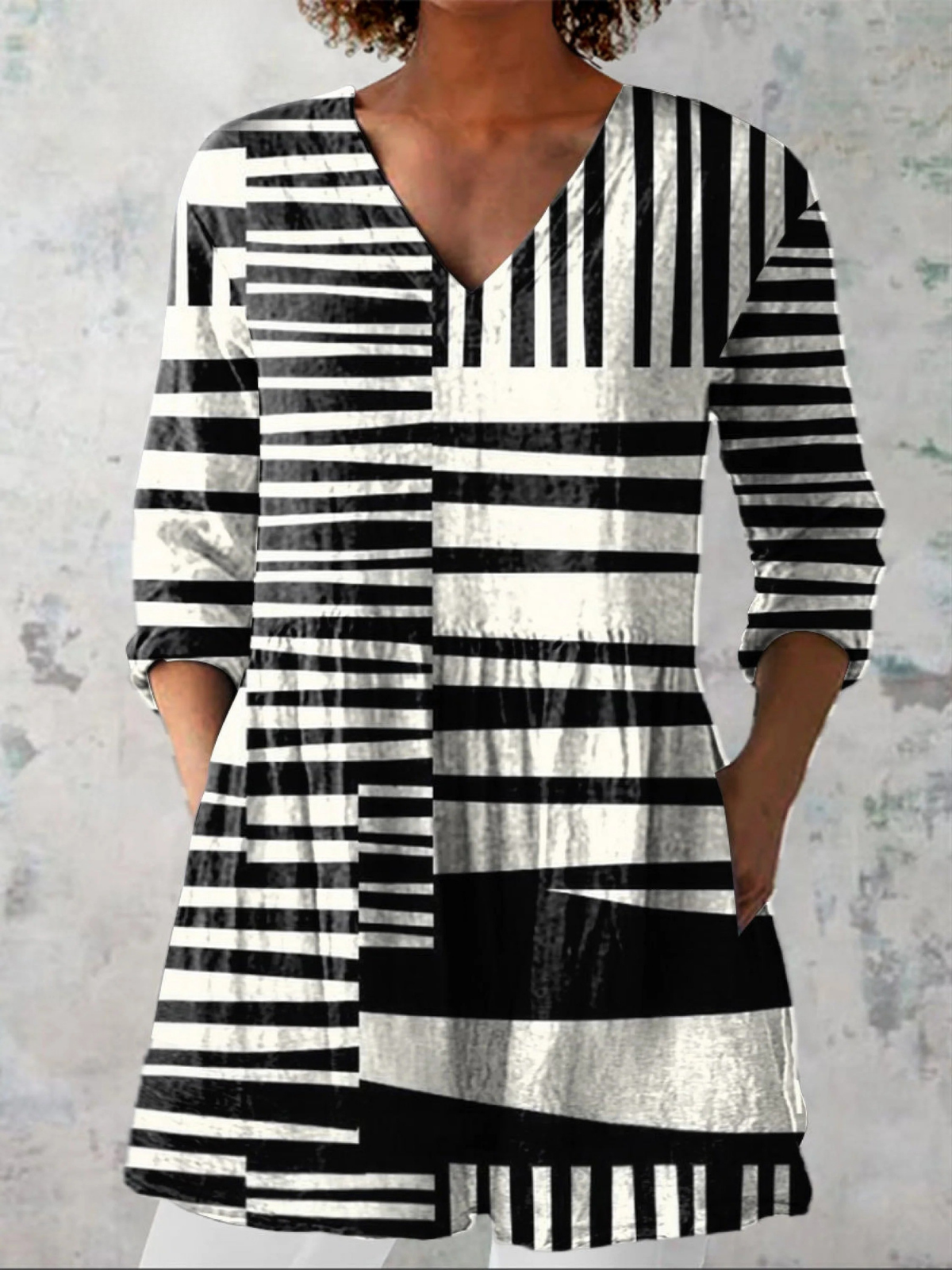 Rosalie | Lange Blouse met V-Hals