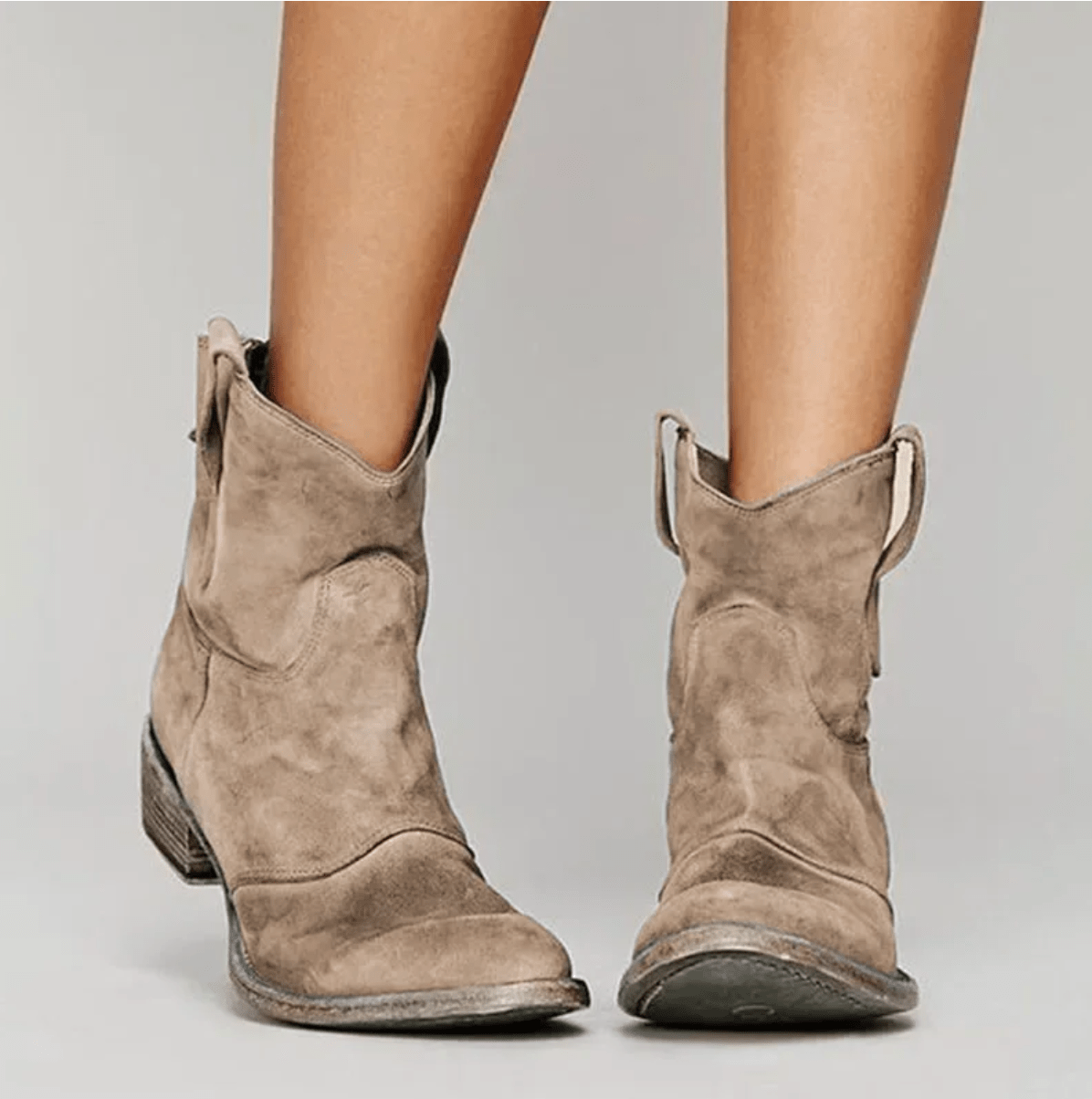 Wendy | Suède Enkellaarzen Met Arch Support - Bruin