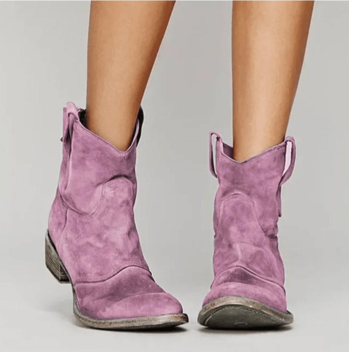 Wendy | Suède Enkellaarzen Met Arch Support - Roze